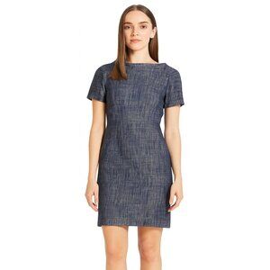 Tory Burch blue denim like cocktail dress size 12